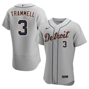 Men Detroit Tiges #3 Alan Trammell Gray 2026 Jersey 879132-395