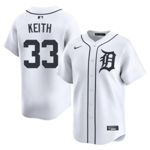 Men Colt Keith #33 White D Tiges Stitched Jersey 922277-220