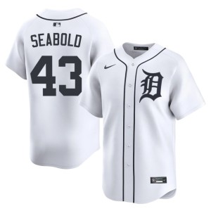 Men Tigers White 2026-27 #43 Connor Seabold Jerseys 807375-527