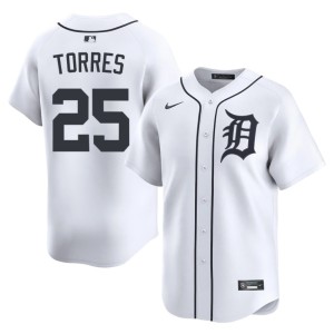 Men's Detroits #25 Gleyber Torres White 2026 Jersey 710613-732