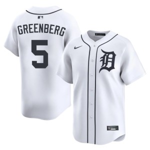 Mens White New #5 Hank Greenberg The Tiges Jersey 944404-835