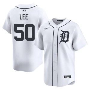 Men Hao-Yu Lee White #50 Replica Detroit Tigs Jersey 743782-302