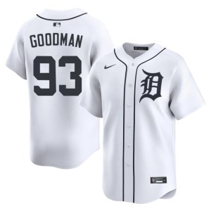 Men's Stitched #93 The Tiges Jack Goodman White Jersey 852540-874