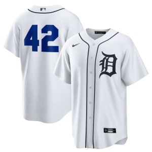 Mens Jackie Robinson Day D Tiges #42 White Limited Jersey 977561-231