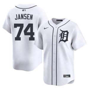 Mens Player DET #74 Kenley Jansen White Jerseys 384026-571