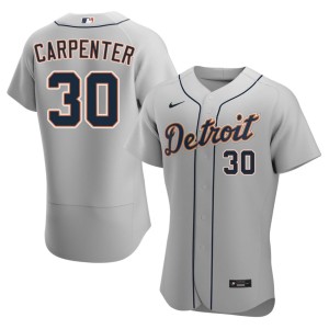 Men's Tigers MLB #30 Kerry Carpenter Gray Jersey 240611-624