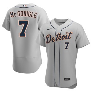 Mens #7 Kevin McGonigle 2026 Detroit Bengals Gray Jersey 958834-511