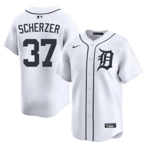 Men #37 Max Scherzer The Motor City Kitties New White Jerseys 938650-657