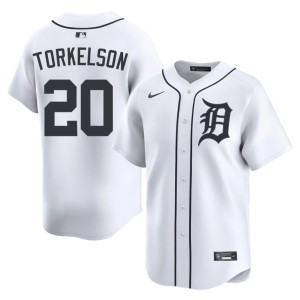 Men's Replica White Tigers #20 Spencer Torkelson Jersey 917910-333