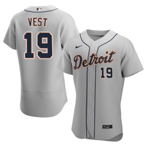 Mens 2026 Gritty Tigs #19 Will Vest Gray Jerseys 517064-800