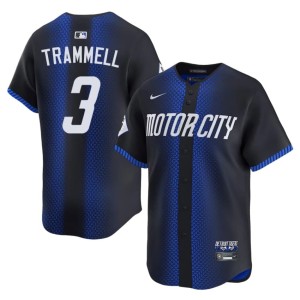 Men's Alan Trammell #3 D Bengals Game City Connect Blue Jerseys 596121-668