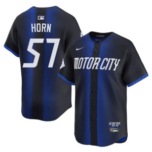 Men New City Connect Bailey Horn Blue #57 DET Jerseys 414559-497