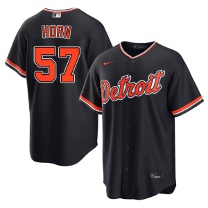 Mens Bailey Horn Player Navy #57 The Tigs Jerseys 237849-110