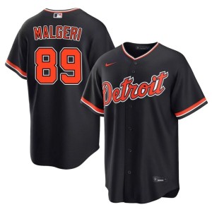 Men Ben Malgeri #89 Replica Navy Detroit Bengals Jersey 682040-326