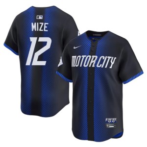 Men Casey Mize City Connect Popular #12 Blue The Motor City Kitties Jerseys 975481-505