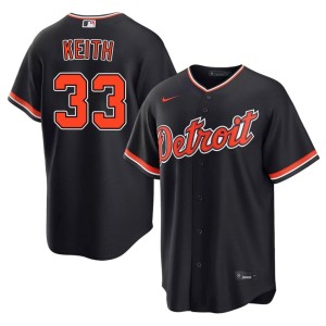 Men #33 Colt Keith Gritty Tigs Replica Navy Jerseys 918832-457