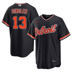 Men's #13 2026 Dillon Dingler Detroit Tiges Navy Jersey 839652-542