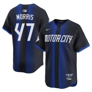 Men The Bengals #47 Blue Jack Morris Player City Connect Jersey 239709-286