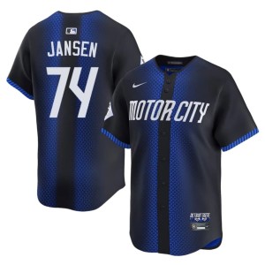 Men's New City Connect #74 Kenley Jansen D Tigs Blue Jersey 242061-636