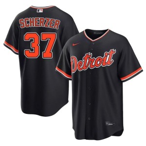 Men D Bengals Embroidery #37 Max Scherzer Navy Jerseys 367561-854