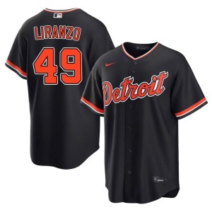 Men Popular Thayron Liranzo Navy Detroit Tiges #49 Jerseys 597187-748
