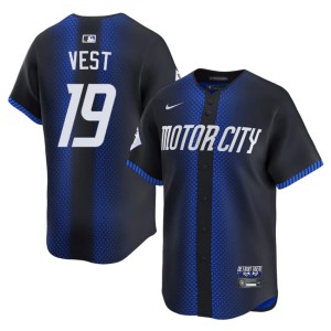 Men Limited Blue #19 City Connect DET Will Vest Jerseys 452821-931
