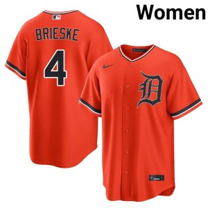 Womens Beau Brieske Orange #4 The Motor City Kitties Stitched Jerseys 575226-796