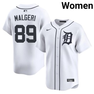 Women #89 Detroit Tiges Ben Malgeri White Authentic Jerseys 333153-896