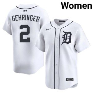 Women White #2 Detroit Tiges Embroidery Charlie Gehringer Jerseys 411373-216