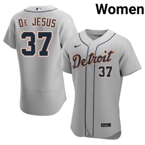 Womens #37 Gray Limited Enmanuel De Jesus The Motor City Kitties Jersey 109006-791