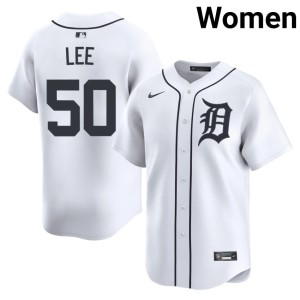 Women's #50 2026 Hao-Yu Lee DET White Jerseys 784618-648