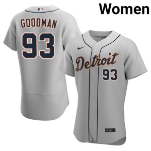 Womens Jack Goodman #93 Game D Tigs Gray Jersey 131562-430