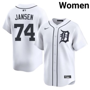 Women Detroits Kenley Jansen Limited White #74 Jerseys 498434-566