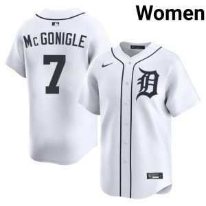 Women #7 New The Motor City Kitties White Kevin McGonigle Jersey 386892-550