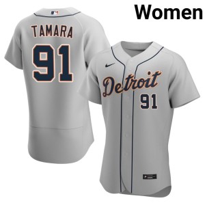 Womens #91 Stitched Martin Tamara DET Gray Jerseys 783729-758