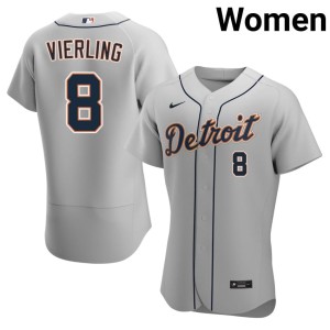 Womens Gray #8 Matt Vierling 2026-27 The Motor City Kitties Jerseys 919874-396