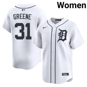 Women D Tiges Riley Greene Official #31 White Jersey 651608-799