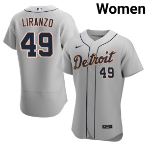 Womens Tigers Gray #49 Thayron Liranzo Official Jerseys 875709-688