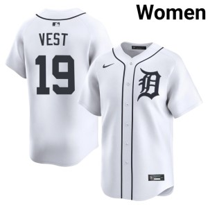 Women's #19 Game Gritty Tigs White Will Vest Jersey 488855-538