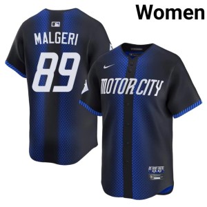 Womens City Connect Blue #89 DET Limited Ben Malgeri Jerseys 951977-622