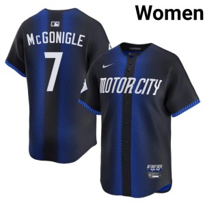 Women City Connect The Motor City Kitties Authentic Blue #7 Kevin McGonigle Jersey 866738-709