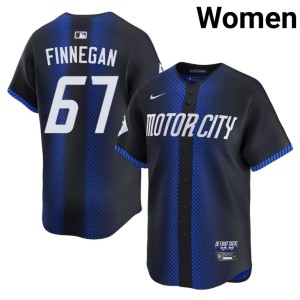 Womens Kyle Finnegan DET Replica City Connect Blue #67 Jersey 541491-588