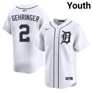Youth MLB White The Tigs Charlie Gehringer #2 Jersey 774076-271