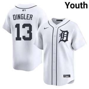 Youth #13 Dillon Dingler The Motor City Kitties Stitched White Jerseys 849854-741