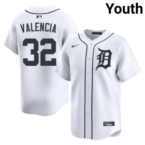 Youth #32 Eduardo Valencia The D White Stitched Jersey 691142-739