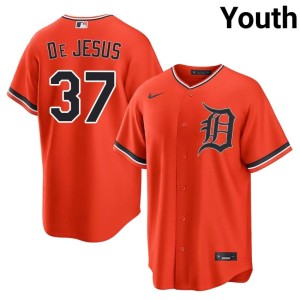 Youth Orange MLB Enmanuel De Jesus D Tiges #37 Jersey 213547-741