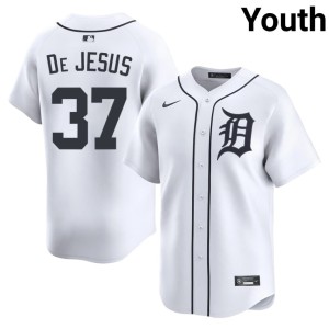 Youth D Bengals MLB White Enmanuel De Jesus #37 Jerseys 577307-438