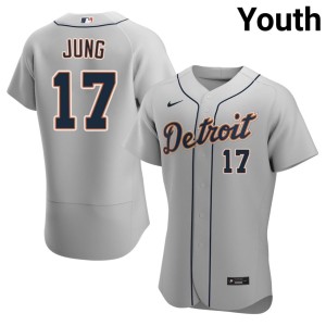 Youth #17 Gray Player D Bengals Jace Jung Jersey 230068-516