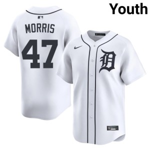 Youth White The Motor City Kitties 2026-27 Jack Morris #47 Jerseys 398068-297