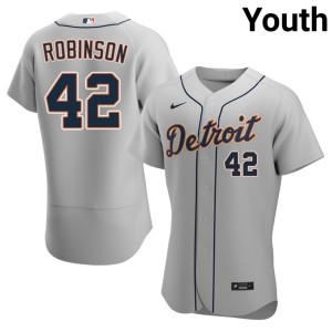 Youth D Bengals Jackie Robinson Gray Stitched #42 Jerseys 284304-117